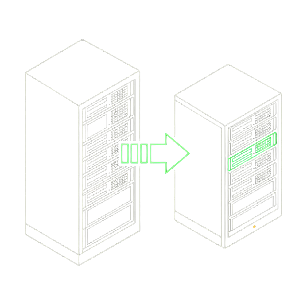 cheap dedicated server hardware cascade from premium infrastructure to Hostner